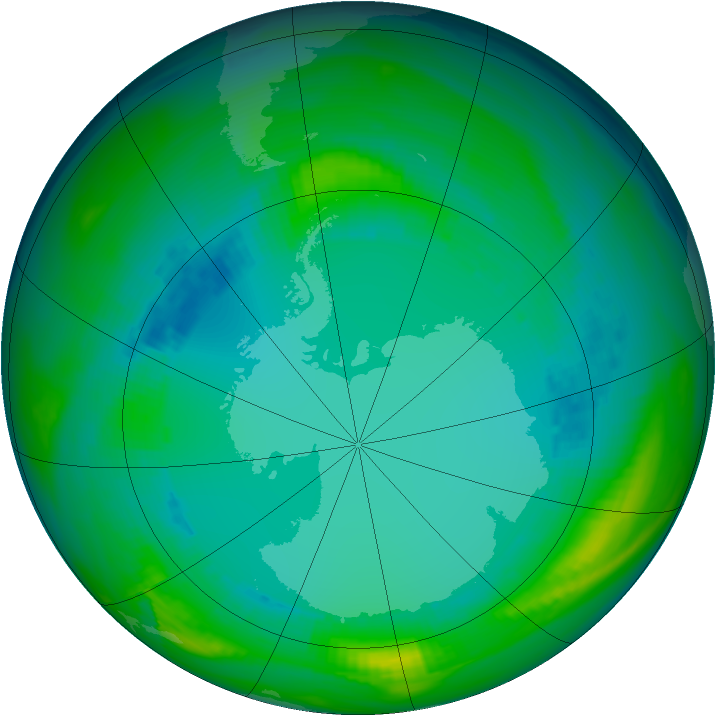 Ozone Map 1986-08-01